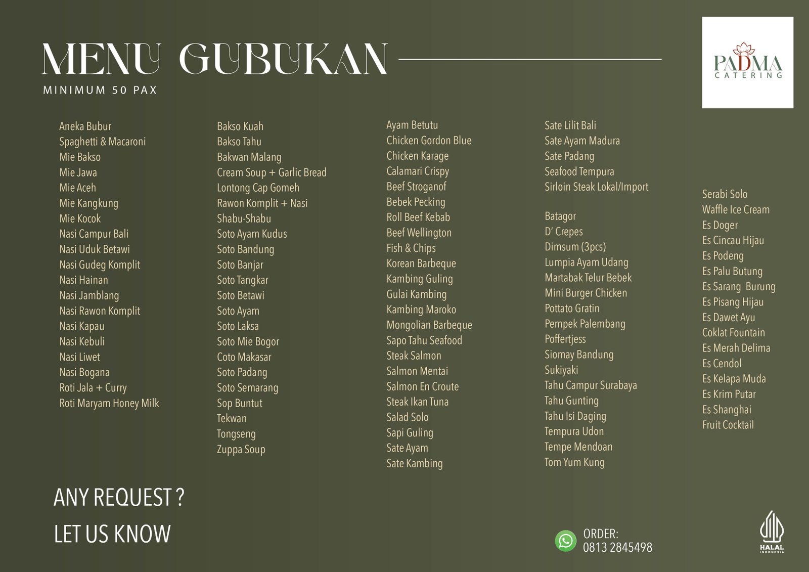 Gubukan Live Cooking Catering Jakarta