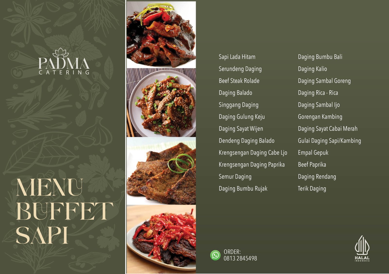Menu Buffet Sapi Padma Catering Jakarta