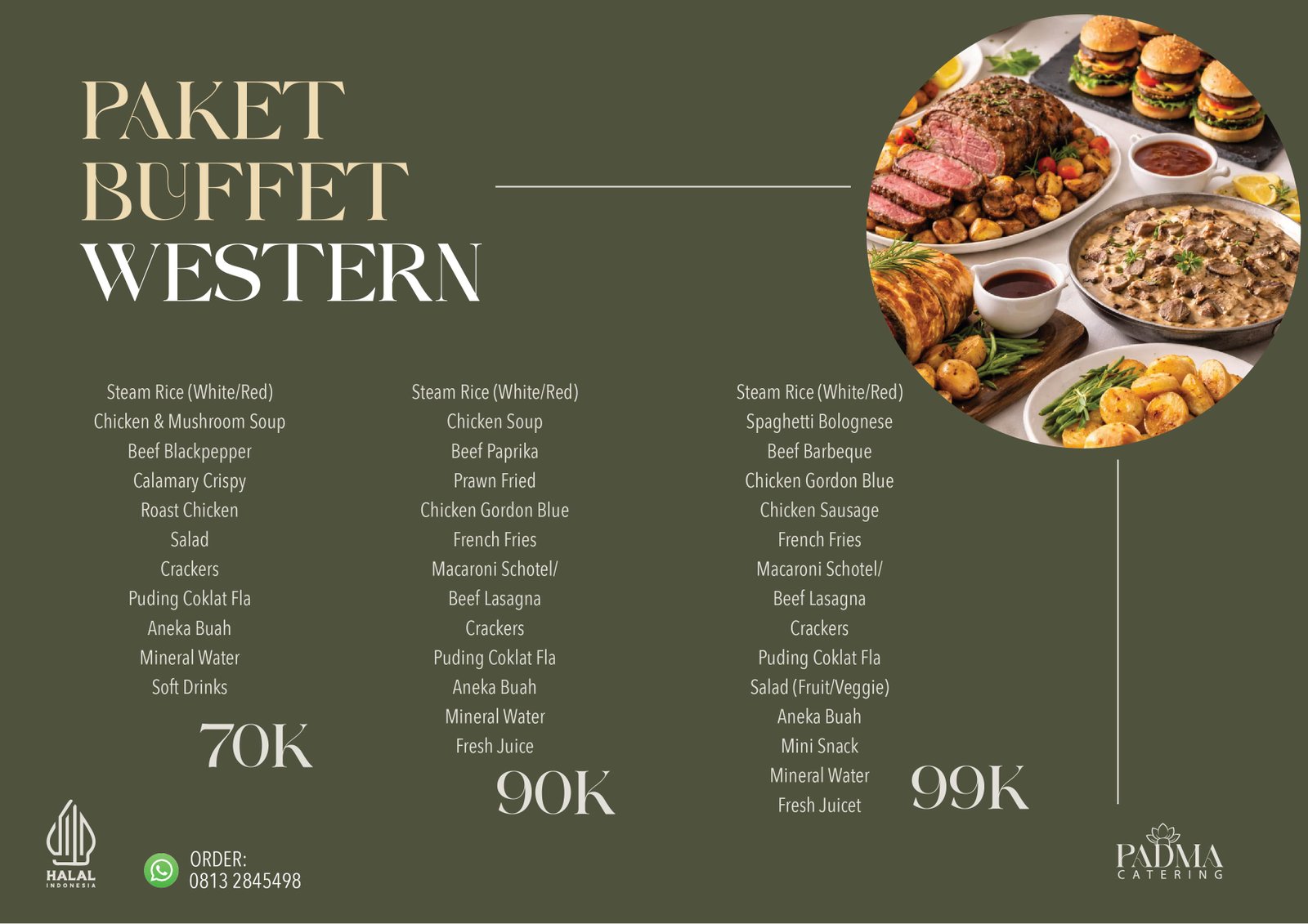 Paket Buffet Western Padma Catering Jakarta