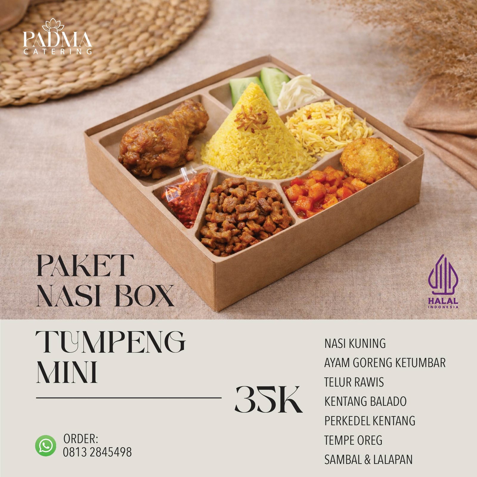 Nasi Box Tumpeng Mini 30K Padma Catering Jakarta